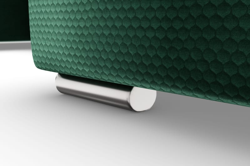 Dynir Højrevendt U-formet Sovesofa 125x290 cm med Opbevaring i Fløjl - Grøn - Møbler - Sofaer - Sovesofaer