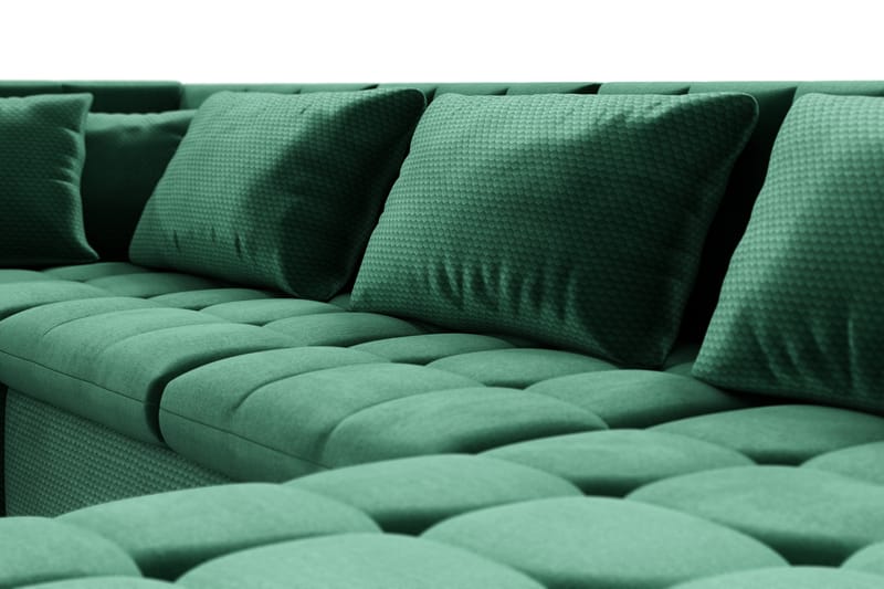 Dynir Hjørnesovesofa Chaiselong Højre - Mørkegrøn - Møbler - Sofaer - Sovesofaer