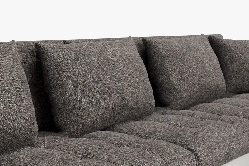 Dynir Hjørnesovesofa Chaiselong med Opbevaring Højre - Hvid/Lysegrå - Møbler - Sofaer - Sovesofaer