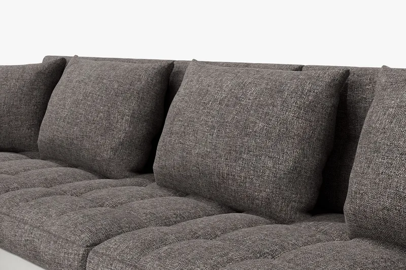 Dynir Hjørnesovesofa Chaiselong med Opbevaring Venstre - Lysegrå/Hvid - Møbler - Sofaer - Sovesofaer