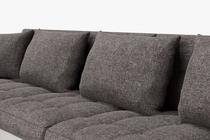 Dynir Hjørnesovesofa Chaiselong med Opbevaring Venstre - Lysegrå/Hvid - Møbler - Sofaer - Sovesofaer