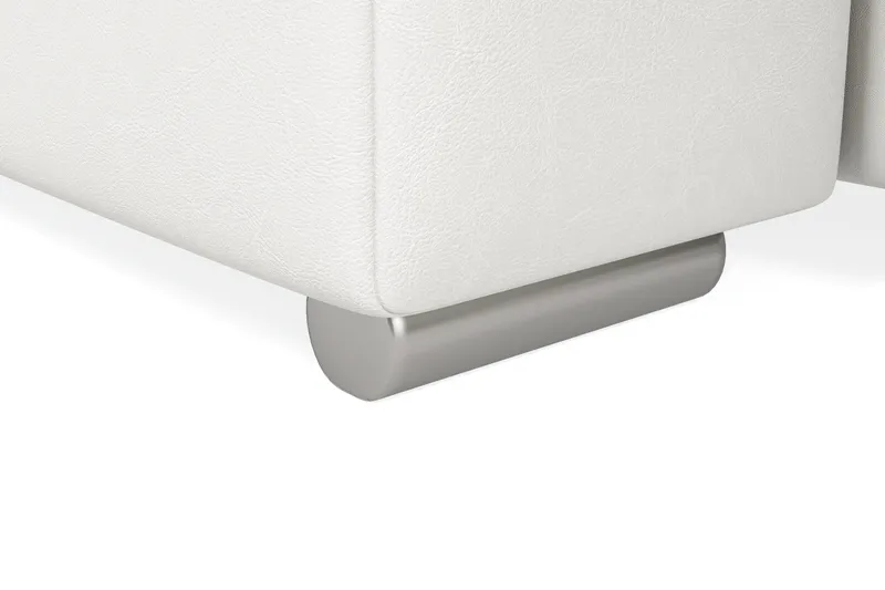 Dynir Hjørnesovesofa Chaiselong med Opbevaring Venstre - Lysegrå/Hvid - Møbler - Sofaer - Sovesofaer