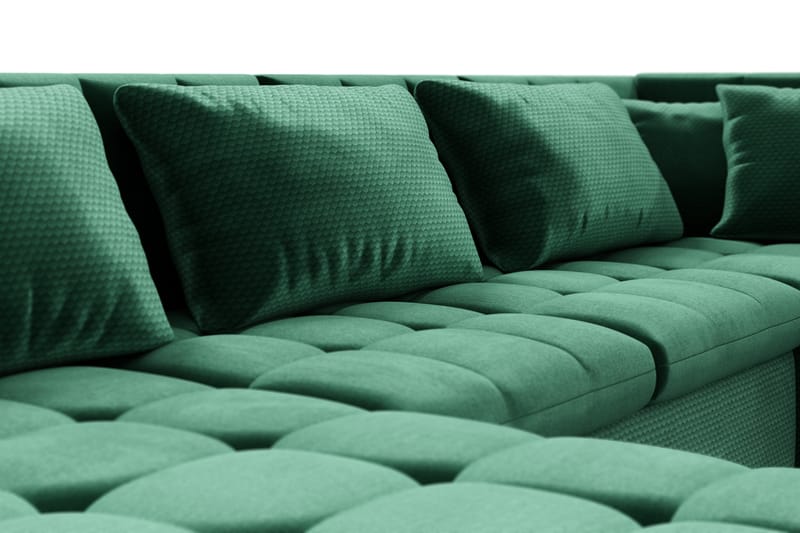 Dynir Hjørnesovesofa Chaiselong Venstre - Mørkegrøn - Møbler - Sofaer - Sovesofaer