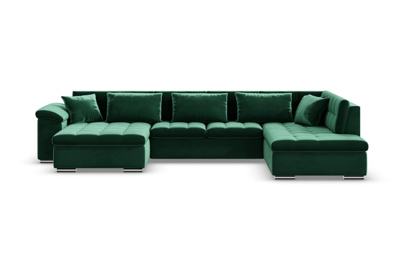 Dynir Hjørnesovesofa Chaiselong Venstre - Mørkegrøn - Møbler - Sofaer - Sovesofaer