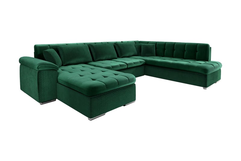 Dynir Hjørnesovesofa Chaiselong Venstre, Mørkegrøn