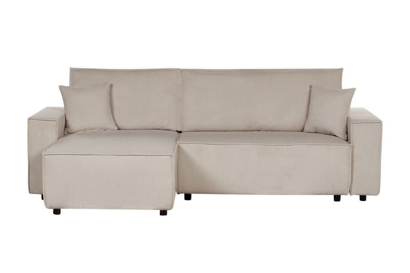 Dyshawn Hjørnesovesofa 2-personers, Beige/Sort