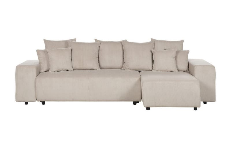 Dysis Hjørnesovesofa 3-personers - Taupe/Sort - Møbler - Sofaer - Sovesofaer