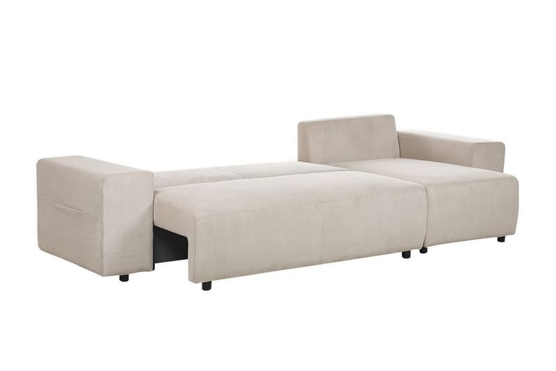 Dysis Hjørnesovesofa 3-personers - Taupe/Sort - Møbler - Sofaer - Sovesofaer