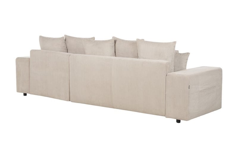 Dysis Hjørnesovesofa 3-personers - Taupe/Sort - Møbler - Sofaer - Sovesofaer