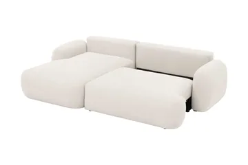 Efrem Sovesofa med Chaiselong 3-personers i Bouclé - Beige - Møbler - Sofaer - Sovesofaer