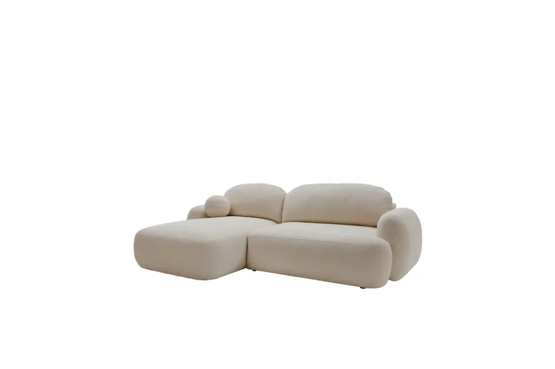 Efrem Sovesofa med Chaiselong 3-personers i Bouclé, Beige