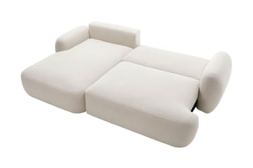 Efrem Sovesofa med Chaiselong 3-personers i Bouclé - Lysegrå - Møbler - Sofaer - Sovesofaer