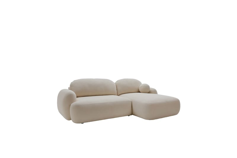 Efrem Sovesofa med Chaiselong 3-personers i Bouclé, Beige