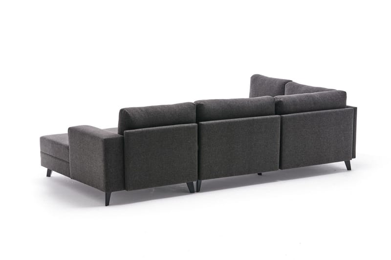 Efsunlu U-sovesofa - Antracit/Sort - Møbler - Sofaer - Sovesofaer