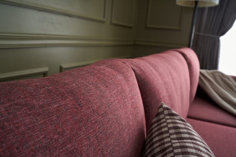Efsunlu U-sovesofa - Rød/Sort - Møbler - Sofaer - Sovesofaer