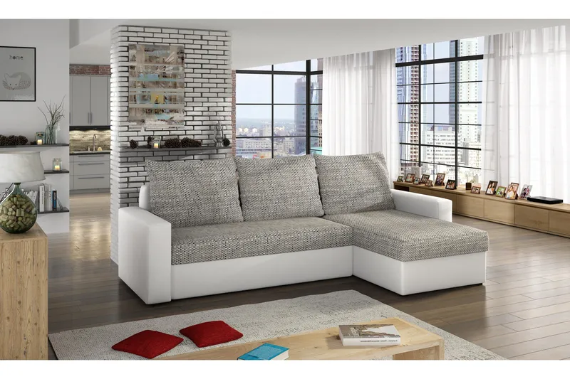 Eguino sovesofa, Grå/Hvid