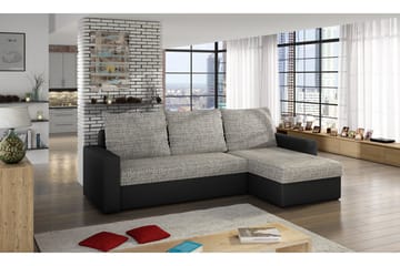 Eguino sovesofa - Grå/Sort - Møbler - Sofaer - Sovesofaer