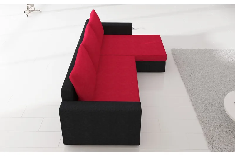 Eguino sovesofa - Grå/Sort - Møbler - Sofaer - Sovesofaer