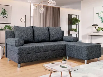 Eifion 3-personers sovesofa med chaiselong, højrevendt - grå - Møbler - Sofaer - Sovesofaer
