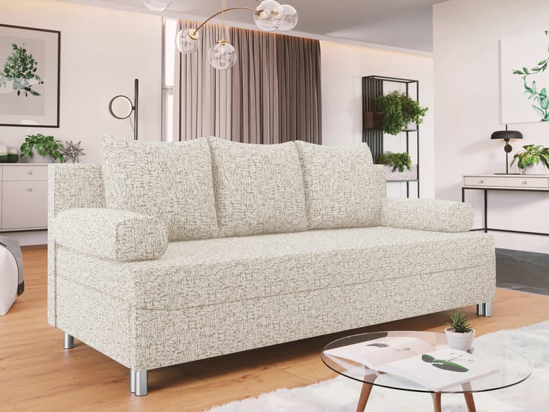 Eifion 3-personers sovesofa - beige - Møbler - Sofaer - Sovesofaer