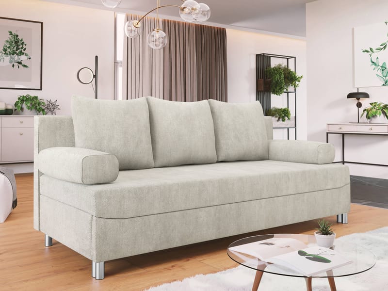 Eifion 3-personers sovesofa - lys beige - Møbler - Sofaer - Sovesofaer