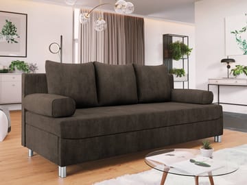 Eifion 3-personers sovesofa - mørkebrun - Møbler - Sofaer - Sovesofaer