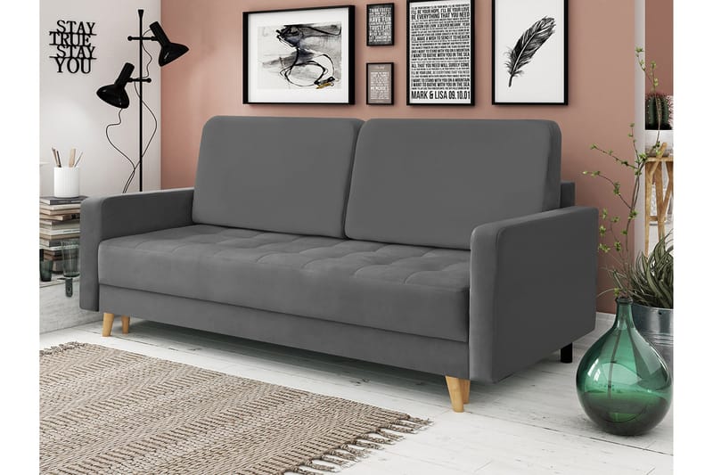Eirado 3-personers Sovesofa - Grå - Møbler - Sofaer - Sovesofaer