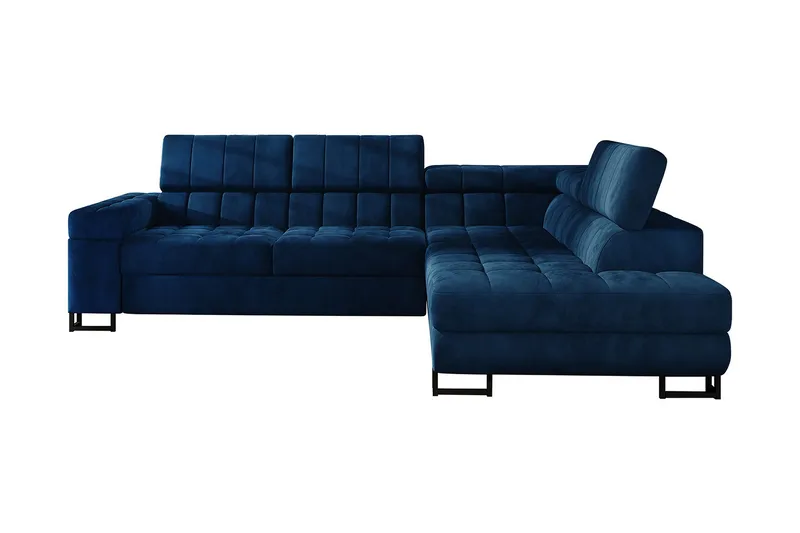 Elkind Hjørnesofa Højre - Mørkeblå - Møbler - Sofaer - Sovesofaer
