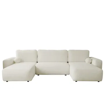 Elvior 5-personers U-formet sovesofa med dobbelt chaiselong