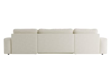Elvior 5-personers U-formet sovesofa med dobbelt chaiselong - hvid - Møbler - Sofaer - Sovesofaer