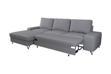 Emet Sovesofa med Chaiselong 3-personers - Grå - Møbler - Sofaer - Sovesofaer