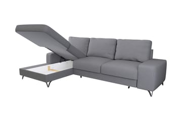 Emet Sovesofa med Chaiselong 3-personers - Grå - Møbler - Sofaer - Sovesofaer