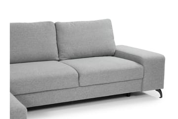 Emet Sovesofa med Chaiselong 3-personers - Grå - Møbler - Sofaer - Sovesofaer