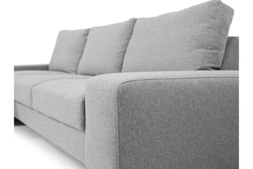 Emet Sovesofa med Chaiselong 3-personers - Grå - Møbler - Sofaer - Sovesofaer
