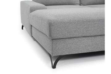 Emet Sovesofa med Chaiselong 3-personers - Grå - Møbler - Sofaer - Sovesofaer