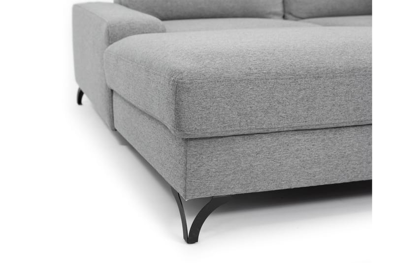 Emet Sovesofa med Chaiselong 3-personers - Grå - Møbler - Sofaer - Sovesofaer
