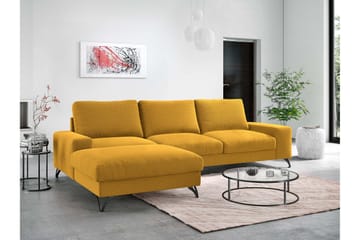 Emet Sovesofa med Chaiselong 3-personers - Brun - Møbler - Sofaer - Sovesofaer