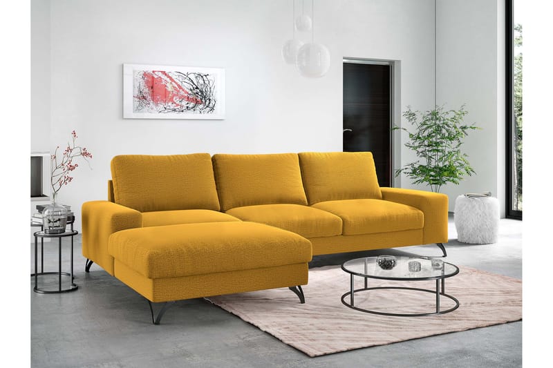 Emet Sovesofa med Chaiselong 3-personers - Brun - Møbler - Sofaer - Sovesofaer