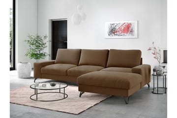 Emet Sovesofa med Chaiselong 3-personers - Beige - Møbler - Sofaer - Sovesofaer