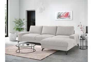 Emet Sovesofa med Chaiselong 3-personers - Grå - Møbler - Sofaer - Sovesofaer