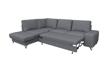 Emet Sovesofa med Chaiselong 4-personers - Grå - Møbler - Sofaer - Sovesofaer