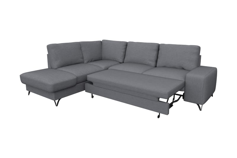 Emet Sovesofa med Chaiselong 4-personers - Grå - Møbler - Sofaer - Sovesofaer