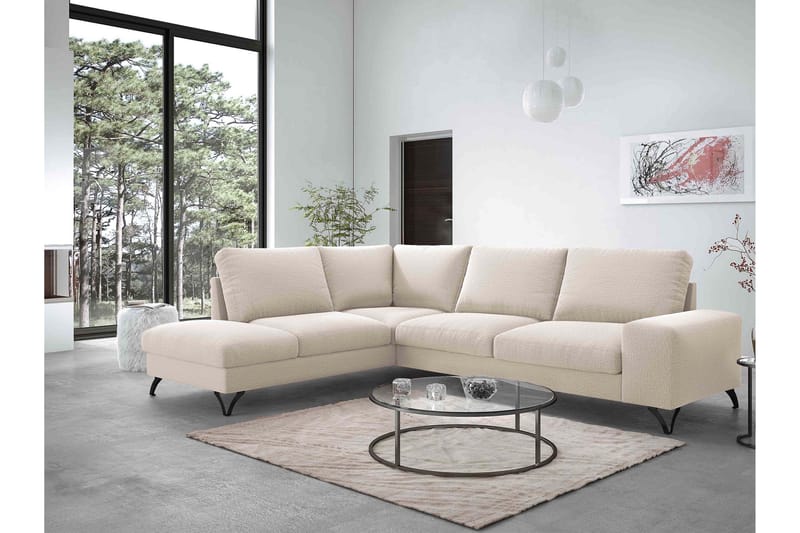 Emet Sovesofa med Chaiselong 4-personers - Grå - Møbler - Sofaer - Sovesofaer