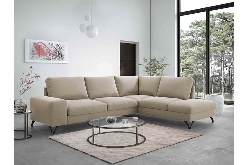 Emet Sovesofa med Chaiselong 4-personers - Hvid - Møbler - Sofaer - Sovesofaer