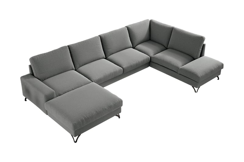 Emet Sovesofa med Chaiselong og Hjørnesektion 5-personers, Hvid