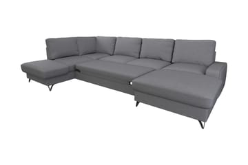 Emet Sovesofa med Chaiselong og Hjørnesektion 5-personers - Gul - Møbler - Sofaer - Sovesofaer