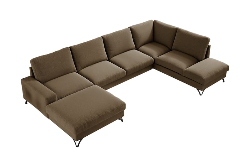 Emet Sovesofa med Chaiselong og Hjørnesektion 5-personers, Hvid