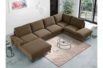 Emet Sovesofa med Chaiselong og Hjørnesektion 5-personers - Hvid - Møbler - Sofaer - Sovesofaer