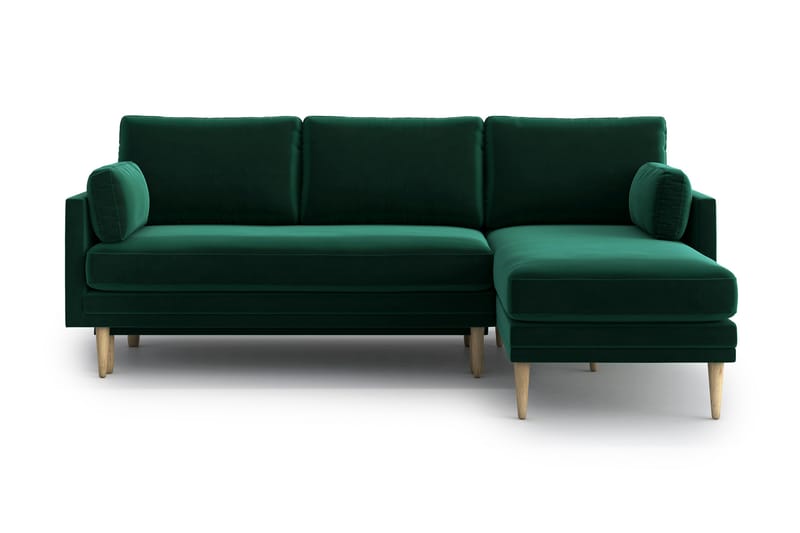 Emilly 4-Pers. Chaiselongsovesofa - Grøn - Sovesofaer - Sovesofa chaiselong