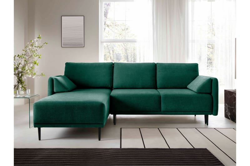 Enaya Sovesofa Med 3-Sæders Divan - Beige - Møbler - Sofaer - Sovesofaer